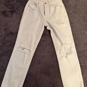 Mom white jeans